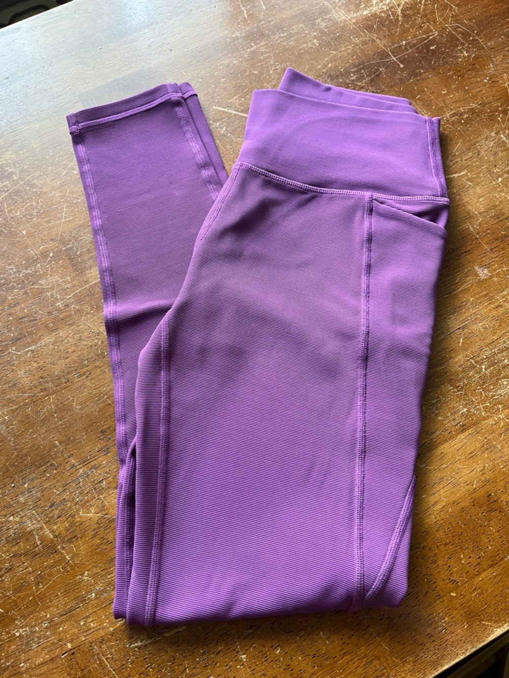 Senita Ribbed Pink/Purple Leggings